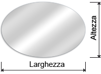 specchi ovale