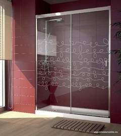 Paroi entre murs 1 fixe + 1 coulissante