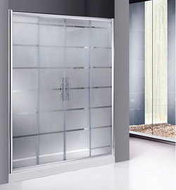 Paroi de douche entre murs 2 fixes + 2 coulissantes